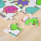 Kleurrijk Hamster Butts Patroon Legpuzzel (Zijkant)