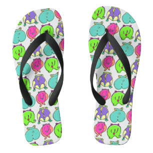 Kleurrijk Hamster Butts Patroon Teenslippers