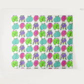 Kleurrijk Hamster Butts Patroon Wandkleed (Voorkant (horizontaal))