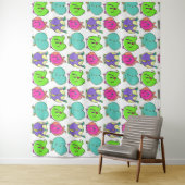 Kleurrijk Hamster Butts Patroon Wandkleed (In situ)