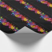 kleurrijk hart cadeaupapier (Hoek)