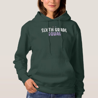 Kleurrijk Hart Grappige Tekst Zesde Klas Team Hoodie