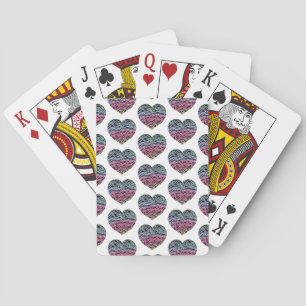 Kleurrijk Hart Motief Pokerkaarten