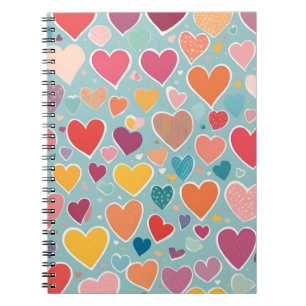 Kleurrijk Hart Notitieboek – Cool & Romantisch