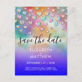 Kleurrijk Hart Spikkelontwerp Briefkaart (Voorkant)