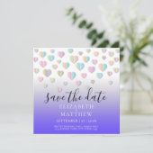 Kleurrijk Hart Spikkelontwerp Kaart (Staand voorkant)