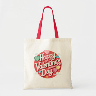 Kleurrijk hart voor Valentijnsdag Tote Bag