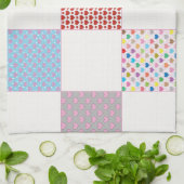 Kleurrijk hartenpatroon theedoek (Gevouwen)