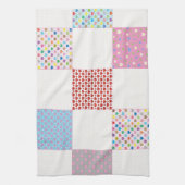 Kleurrijk hartenpatroon theedoek (Verticaal)