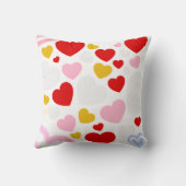 Kleurrijk hartpatroon ontwerp kussens  (Achterkant)