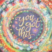 Kleurrijk heb je deze inspirativiteit Boho  Sticker (Voorkant)