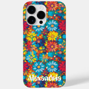 Kleurrijk Hedendaags Bloemmotief Levendige Madelie Case-Mate iPhone 14 Pro Max Hoesje