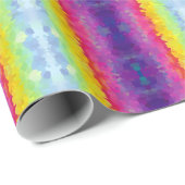 Kleurrijk Helder Brede Strepen Verpakkend Document Cadeaupapier (Rol Hoek)