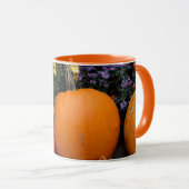 Kleurrijk herfst decoratief pompoenscherm mok (Voorkant rechts)