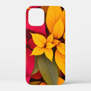 Kleurrijk Herfstblad Botanisch Ontwerp iPhone 12 Mini Hoesje