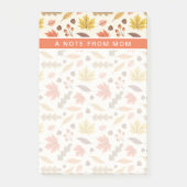 Kleurrijk Herfstblad Herfst Patroon Post-it® Notes (Voorkant)