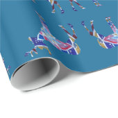 Kleurrijk hertenGlossy inpakpapier, Cadeaupapier (Rol Hoek)