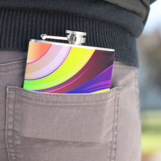 kleurrijk heupfles (Voorbeeld)