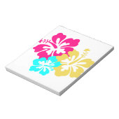 Kleurrijk Hibiscus ontwerp Notitieblok (Gedraaid)