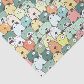 Kleurrijk hondenpatroon decoupagepapier tissuepapier (Detail)