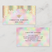 Kleurrijk honingbijenontwerp visitekaartje (Voorkant / Achterkant)