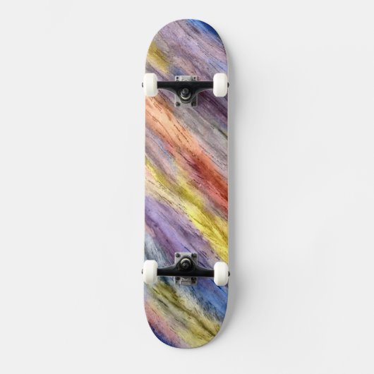  kleurrijk hout Abstract art. 2 Skateboard (Voorkant)