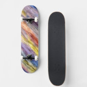  kleurrijk hout Abstract art. 2 Skateboard (Voorkant)