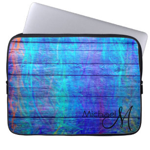 Kleurrijk hout - Abstract schilderen #4 Laptop Sleeve