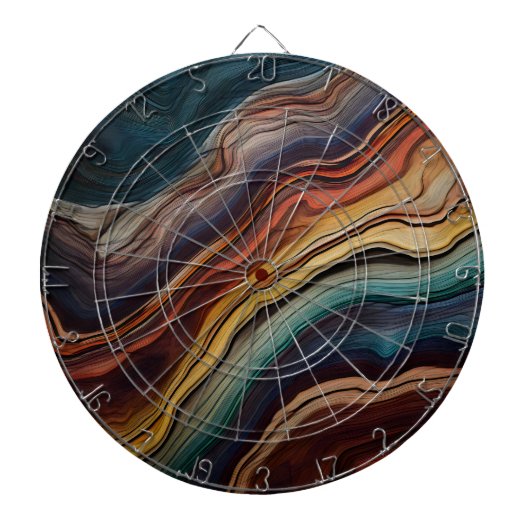 Kleurrijk houten dartboard dartbord (Voorkant)