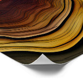 Kleurrijk Houten Kunst Poster (Hoek)