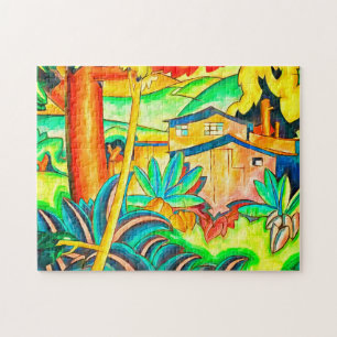 Kleurrijk huis in Hawaiaans eiland Honolulu Legpuzzel