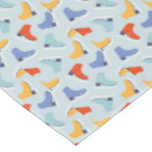 Kleurrijk Ice Schaats Winterpatroon Tafelkleed (Gekanteld)