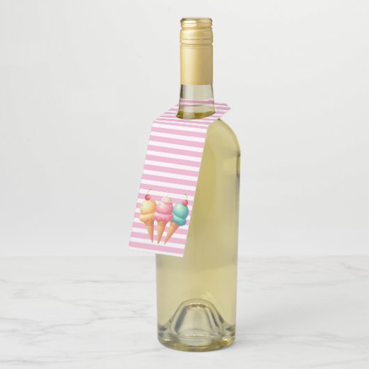 kleurrijk ijs flessenhanger (Schuin)