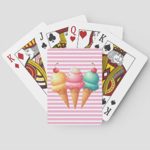 Kleurrijk ijs pokerkaarten