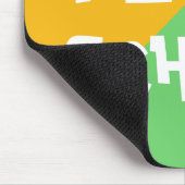 Kleurrijk Ik hou van School Boy Blue aangepaste te Muismat (Hoek)