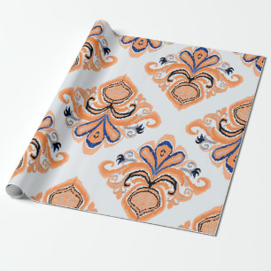 Kleurrijk ikatpatroon in  stijl. Elegant et Cadeaupapier