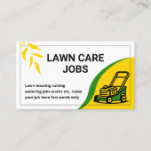 Kleurrijk & Informatief Grasverzorging irrigatiesy Visitekaartje (Voorkant)