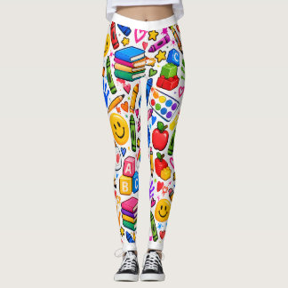 Kleurrijk Inpakpapier Voor De Klas Van Een Kleuter Leggings