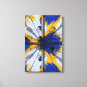 Kleurrijk interferentiepatroon  canvas afdruk