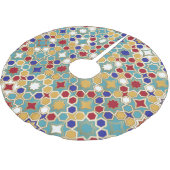 Kleurrijk Islamitisch Mozaïek Naadloos Patroon Kerstboom Rok (Gekanteld)