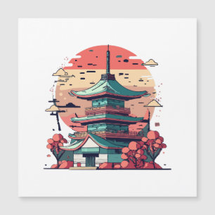 Kleurrijk Japan Gebouw Kunst