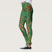 kleurrijk Japans bloemmotief Leggings (Links)