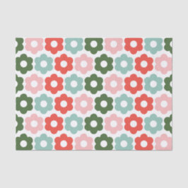 Kleurrijk Joyful Christmas Retro Daisy Tissue Papi Tissuepapier