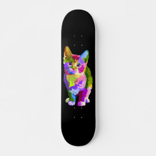 Kleurrijk Kat Skateboard
