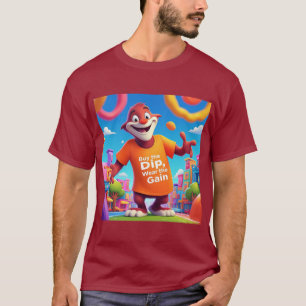 Kleurrijk katoenen crypto-T-shirt voor beleggers T-shirt