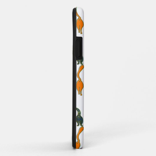 Kleurrijk kattenpeuterpatroon Case-Mate iPhone case (Achterkant/rechts)