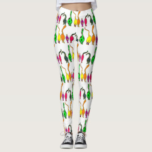 Kleurrijk kattenpeuterpatroon leggings