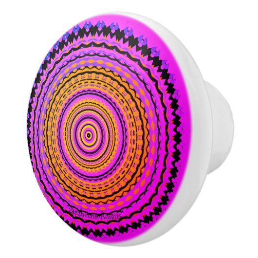 kleurrijk keramische knop (Rechts)