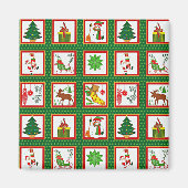 Kleurrijk kerstCollectie Magneet (Voorkant)