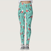 Kleurrijk kerstfeest- en winterpatroon leggings (Voorkant)